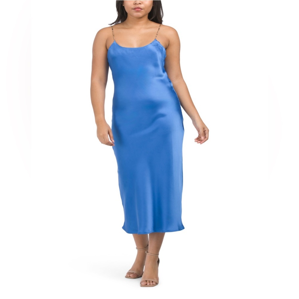 NWT HOUSE OF HARLOW 1960 Rita Beaded Strap Midi Dress